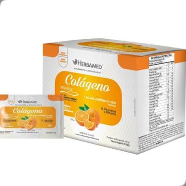 Imagem de Colageno Verisol Com Hialuronico Biotina 5g Box 30 Sache Herbamed, Lar