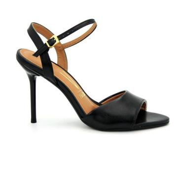 Imagem de Sandália Vizzano Original Salto Fino Alto Moda Feminino 656, 36, Preto