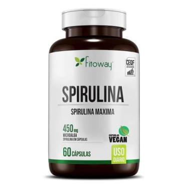 Imagem de Spirulina 450Mg (60 Caps) Fitoway Clean - FTW