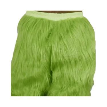 Imagem de Fantasia De Natal Grinch Monstro Verde De Cabelos Verdes Estranhos 202