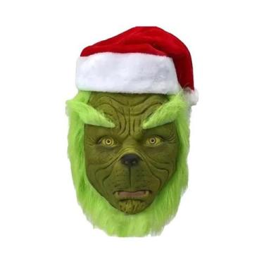 Imagem de Fantasia De Natal Grinch Monstro Verde De Cabelos Verdes Estranhos 202