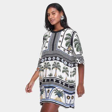 Imagem de Vestido Farm T-Shirt Jardim Tropical Feminino-Feminino