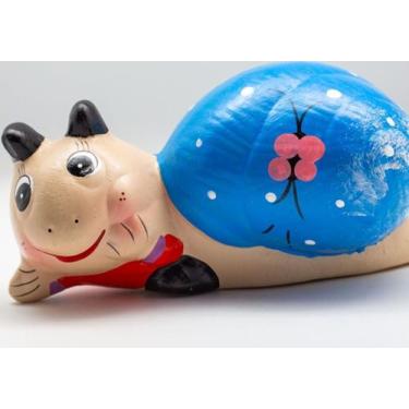 Imagem de Caracol em cerâmica decorado - Hadassa