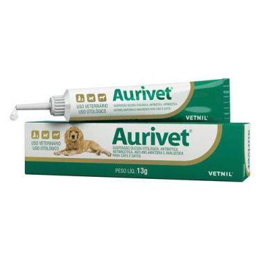 Imagem de Aurivet Vetnil Pomada Otológica 13g - Vetnil