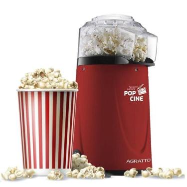 Imagem de Pipoqueira elétrica agratto 110v popcine c/ dosador vermelha