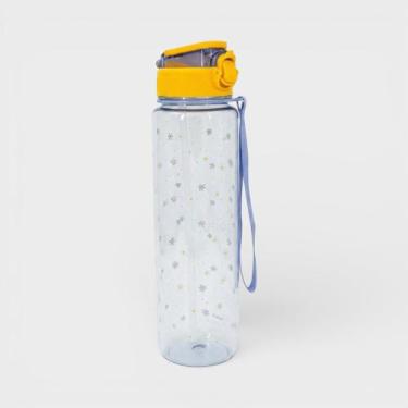 Imagem de Squeeze Garrafa Plástica Uatt Floral 1L, Amarelo