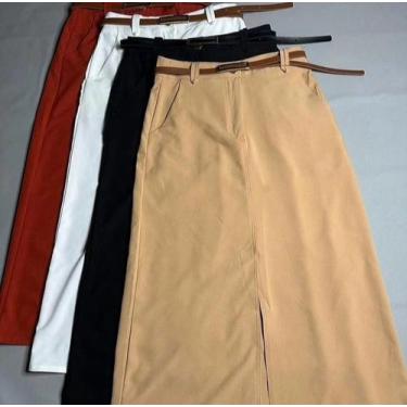 Imagem de Calça cirrê com cinto, cores variadas tamanho M - Lilo