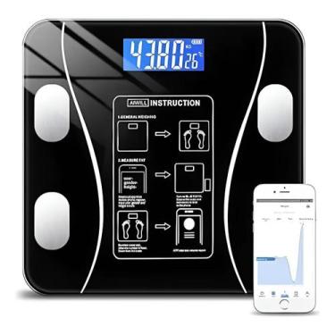 Imagem de Balança Digital Inteligente Bioimpedância LCD Tomate MU-020
