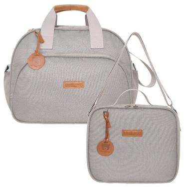 Imagem de Kit Bolsas Maternidade Pirulitando G+F Essência Cinza - Pirulitando Ba