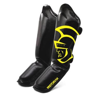 Imagem de Protetor De Canela Impact Unis Pretorian, G, Preto, Amarelo