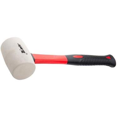 Imagem de Martelo de Borracha Branca 680g com Cabo de Fibra de Vidro MTX