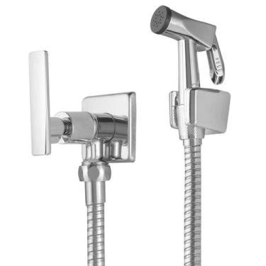 Imagem de Chuveirinho Higiênico Slim de Metal Luxo para Banheiro e Lavatório Des