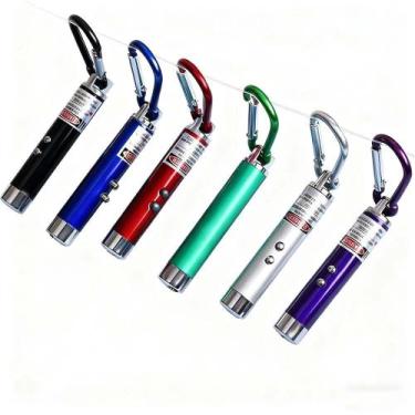 Imagem de Kit 2/4/6 Laser point lanterna 3 em 1 Laser para gato - Brinquedo Mági