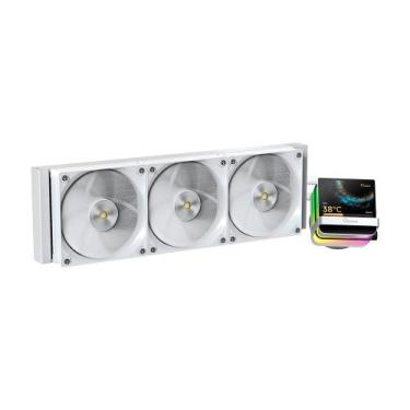 Imagem de Water Cooler Ocypus Sigma L36 Pro 360mm ARGB Com Tela LCD Branco