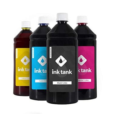 Imagem de Kit 4 Tintas Compatíveis para Black Pigmentada 92 e Colorida Corante 93 Ink Tank 1 Litro - Ink Tank