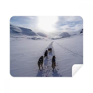 Imagem de Pano de limpeza de imagem Dog Animal Snow Husky 2 peças de tecido de camurça