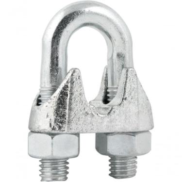 Imagem de Clips P/ Cabo De Aço 1/2``12,70 Mm Cartela C/ 2 Peças Vonder