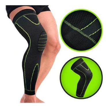 Imagem de Meia De Compressão Joelho Termica Coxa Circulação Ergonômica