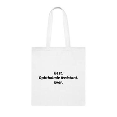 Imagem de Bolsa Tote Assistant Oftálmico, Best Oftalmic Assistant Ever Bag, Presente de Assistente Oftálmico, Bolsas reutilizáveis de Assistente Oftálmico, Ideia de presente de Cesta de Natal