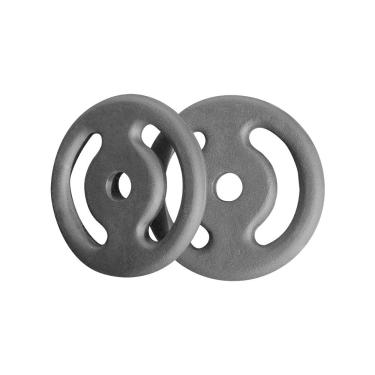 Imagem de Kit 02 Anilhas Pintadas 2Kg Academia Treino Musculação