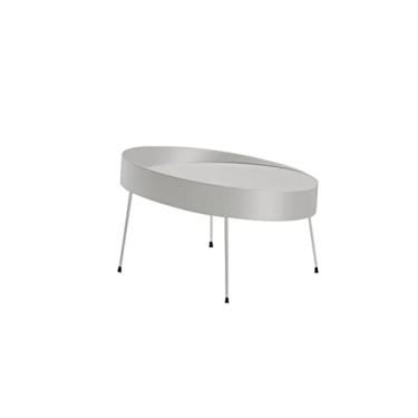Imagem de Mesa de canto de mesa lateral mesa de centro nórdica simples pequeno apartamento sala de estar móveis modernos criativos varanda pequena mesa de centro mesa redonda mesa de chá mesa de centro (cor: cinza)