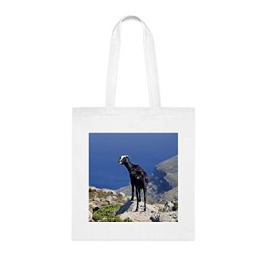 Imagem de Sacola de cabra de montanha, presente de cabra, bolsa de ombro de cabra, sacos reutilizáveis de cabra, ideia de presente de cesta de natal de aniversário, presente para ela, presente