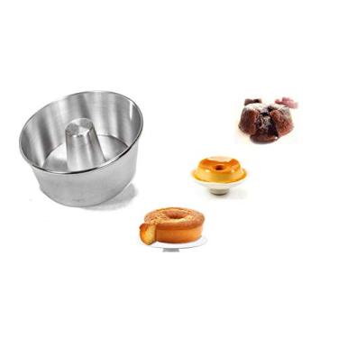 Imagem de Forma Para Bolo Caseiro/Vulcão/Pudim 20x8cm Kit 3 Pçs