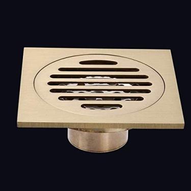 Imagem de Piso de banheiro Ralo de piso Tampa de ralo de piso Ralo de cobre Desodorante Máquina de lavar banheiro Filtro de água de três vias de aço inoxidável prata B