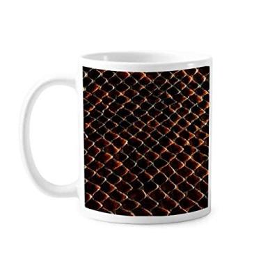 Imagem de Caneca preta escura escamas de pele de cobra caneca cerâmica café porcelana louça