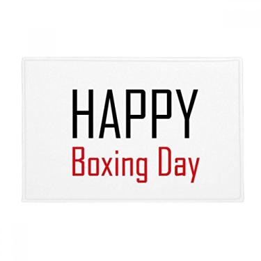 Imagem de DIYthinker Tapete antiderrapante para porta de banheiro Celebrate Boxing Day Blessing