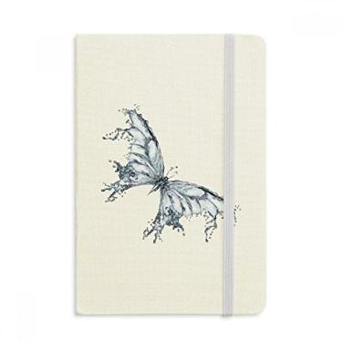 Imagem de Caderno de pipa de borboleta azul oficial de tecido rígido diário clássico
