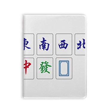 Imagem de Diário de capa macia com capa de goma de mahjong da Chinese Culture