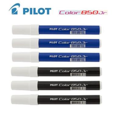 Imagem de Caneta Hidrográfica Pilot Color 850 Jr Azul E Preto Com 6