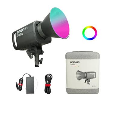 Imagem de Aputure Amaran 300C RGBWW COB LED Luz de vídeo, 300 W 2500k a 7500k Bowens Mount Luz contínua para fotografia