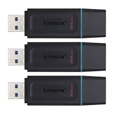 Imagem de Kingston 64GB DataTraveler Exodia Flash Drive - DTX/64GB (3 Pack)