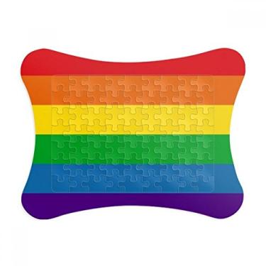 Imagem de Arco-íris Gay Lésbicas Suporte Enigma Moldura de Enigma Decoração de Imagem Enfeite de Jogo Quebra-cabeça