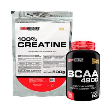Imagem de Kit 100% Creatina 500g + BCAA 4800 120 Cáps - Bodybuilders