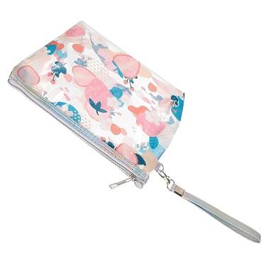 Imagem de DOITOOL saco de armazenamento de frutas bolsa de higiene transparente bolsa de pincel de maquiagem bolsa organizadora de maquiagem bolsa de maquiagem para viagem bolsas de viagem zíper PVC