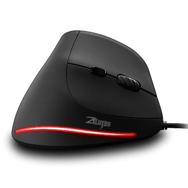 Imagem de T-20 mouse com fio vertical mouse ergonômico recarregável 4 3200 dpi opcional portátil mouse para jogos para mac computador portátil