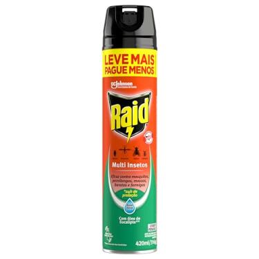 Imagem de Raid Inseticida Aerosol Multi Insetos Eucalipto Leve Mais Pague Menos 420ml