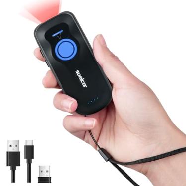 Imagem de Sumicor Scanner de código de barras Bluetooth 1D, sensor CCD, digitalização de códigos de tela, tamanho de bolso, mini leitor de código de barras, scanner sem fio, compatível com iPad, iPhone,