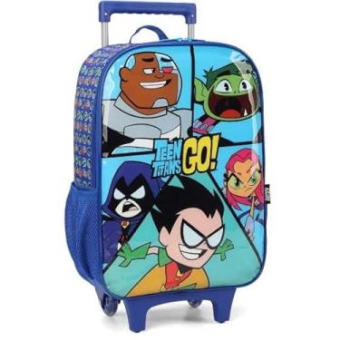 Imagem de MOCHILA AZUL COM RODINHA TEEN TITANS GO - IC39702TG