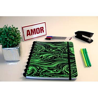 Imagem de Confetti - Caderno Smart Universitário Marmorizado - Capa Verde