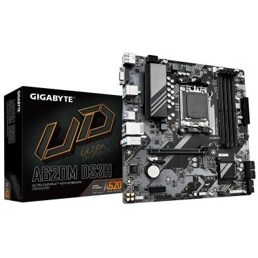 Imagem de Placa Mãe Gigabyte A620M DS3H AM5 A620 mATX DDR5