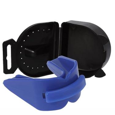 Imagem de Protetor Bucal Duplo C/Estojo (caixa) Muay Thai, Boxe, Mma (Azul)