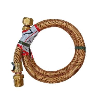 Imagem de Mangueira Tubo Flexível De Cobre Para Gás Gn Ou Glp 1,00M