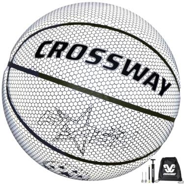 Imagem de MAIBOLE Evolution Luminous personalizado refletivo holográfico brilhante basquete tamanho 7 6 5 basquete interno ao ar livre jovens meninas meninos mulheres homens 79,5 28,5 27,5 presente de basquete