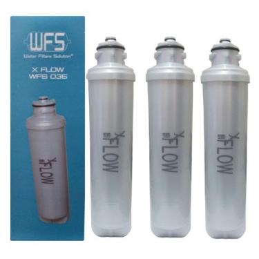 Imagem de Kit 3 Filtros Refil Para Purificador De Água Compatível Electrolux PH4