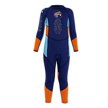 Imagem de Colaxi Roupa de Surf Infantil Manga Longa em Neoprene 2,5 mm, XL Navy