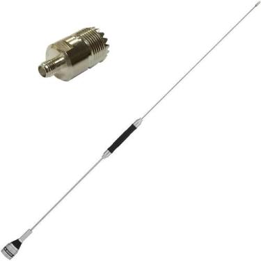 Imagem de Antena Móvel Px 67cm B-2050 + Adaptador Sma Femea Uhf Femea - AQUARIO